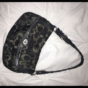 Vintage signature black coach clutch